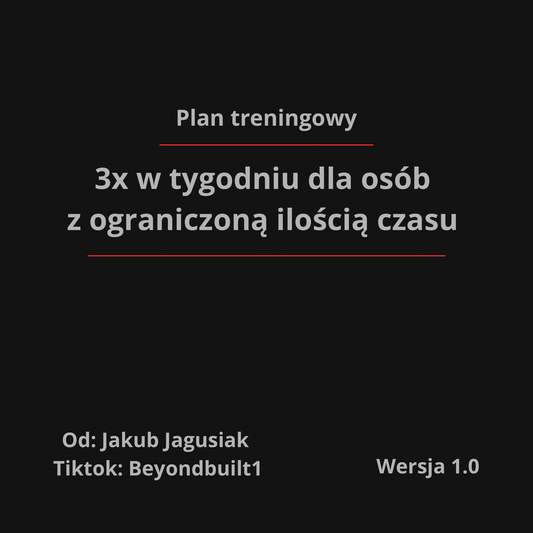 Plan treningowy 3x w tygodniu dla zajętych