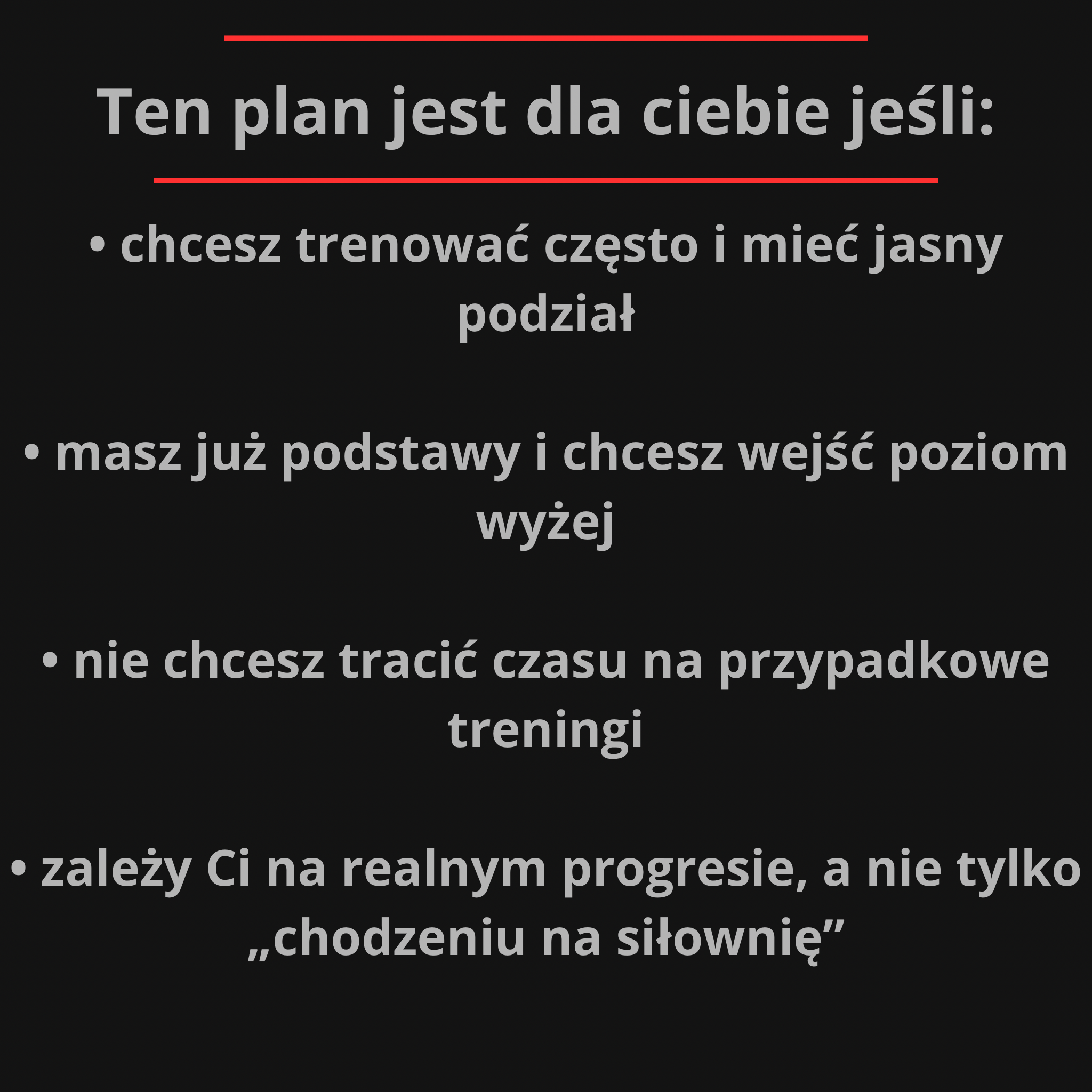 Plan treningowy 6x/tyg PPL