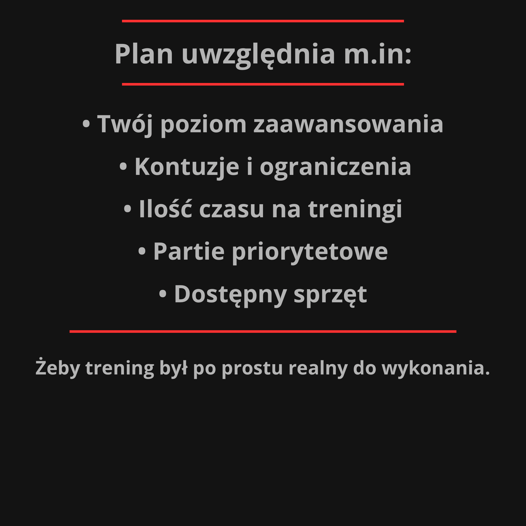 Indywidualny Plan Treningowy